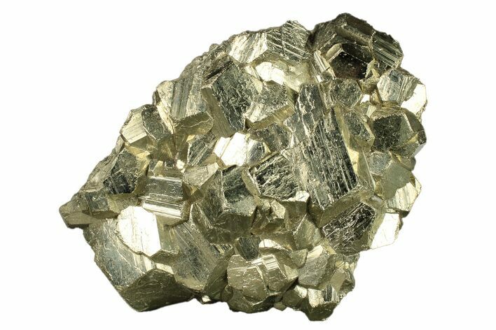 Gleaming Pyrite Crystal Cluster - Peru #271586